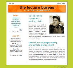 the lecture bureau